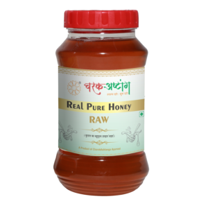 CharakAshtanga 100% Pure Natural Raw Honey - Unfiltered | Unpasteurized | No Added Sugar | Unprocessed | No Preservatives | Wild Forest Honey and Rich in Flavor